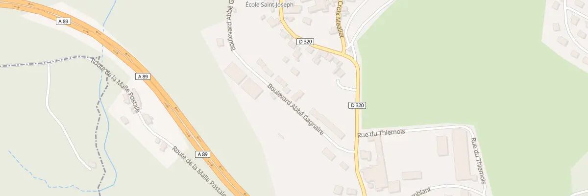 Plan du 13 Bd Abbé Gagnaire à Saint-Rémy-sur-Durolle