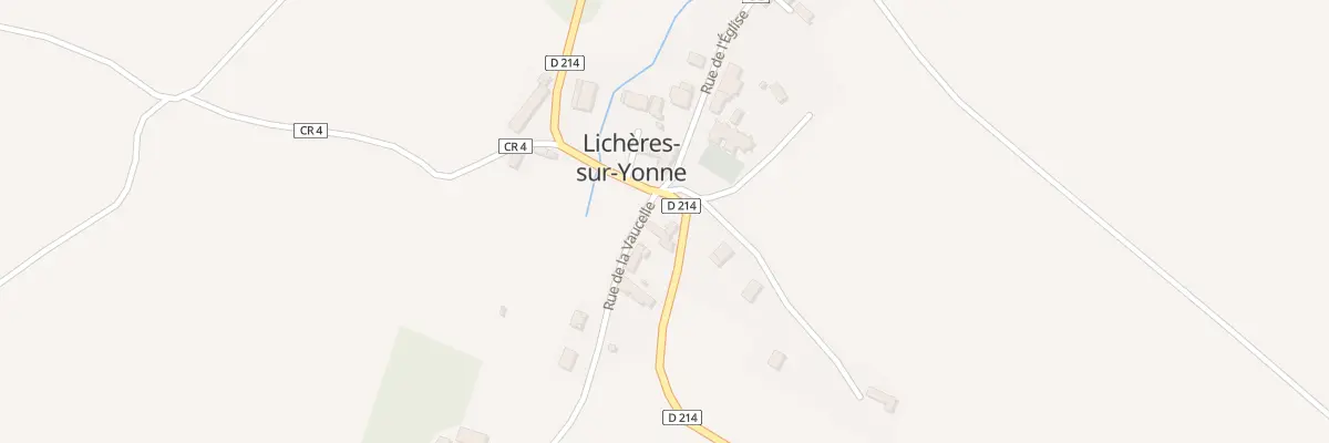 Plan du 1 Rue de la Vaucelle à Lichères-sur-Yonne