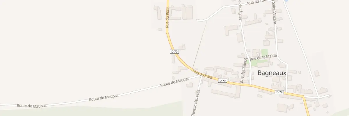 Plan du 15 Rue du Pont à Bagneaux