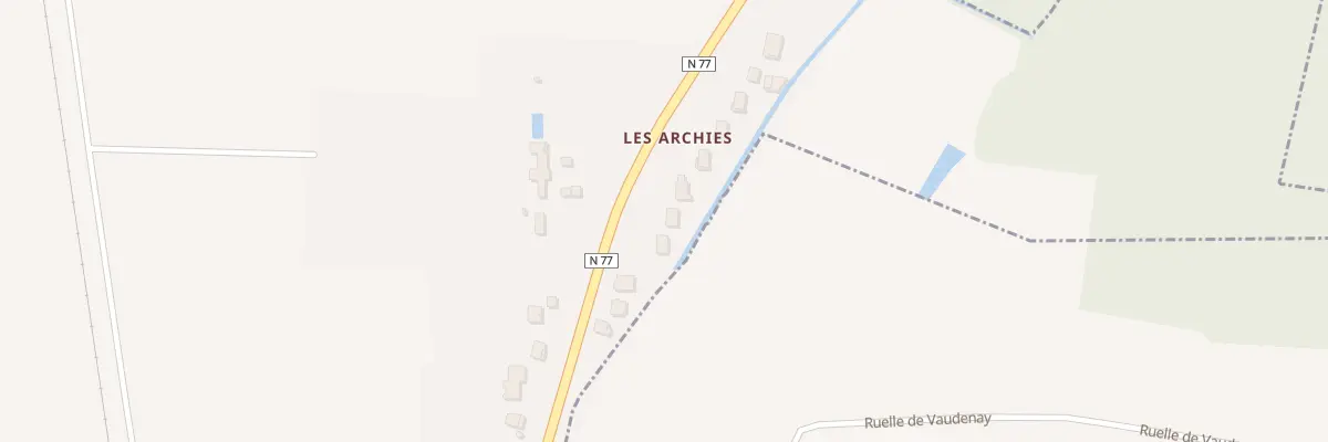 Plan du 10 Rte Nationale 77 à Monéteau