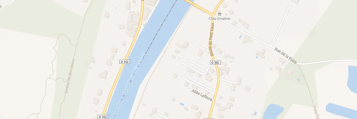 Plan du 57T Rte de Petit Vaux à Champs-sur-Yonne