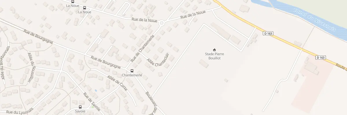 Plan du 10 All Chanteclair à Auxerre
