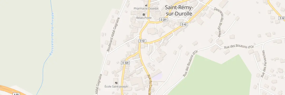 Plan du 2 Av Joseph Claussat à Saint-Rémy-sur-Durolle