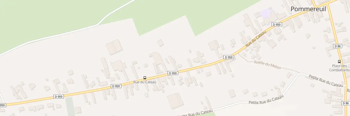 Plan du 30 Rue du Cateau à Pommereuil