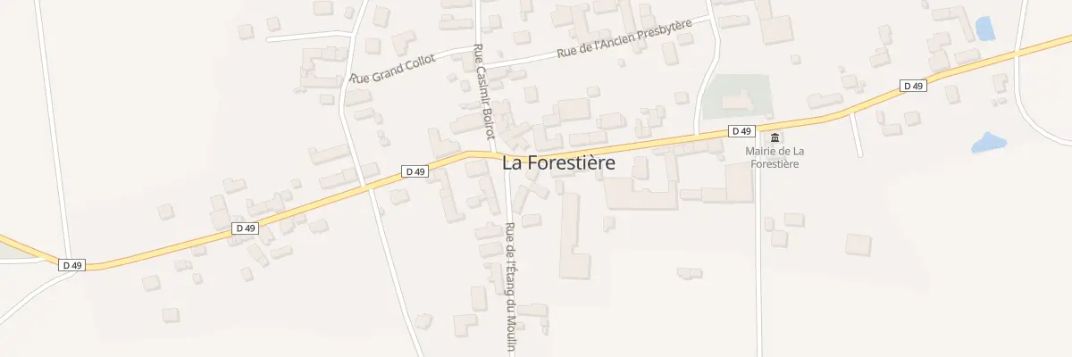 Plan du 1 Rue de l’Etang du Moulin à La Forestière