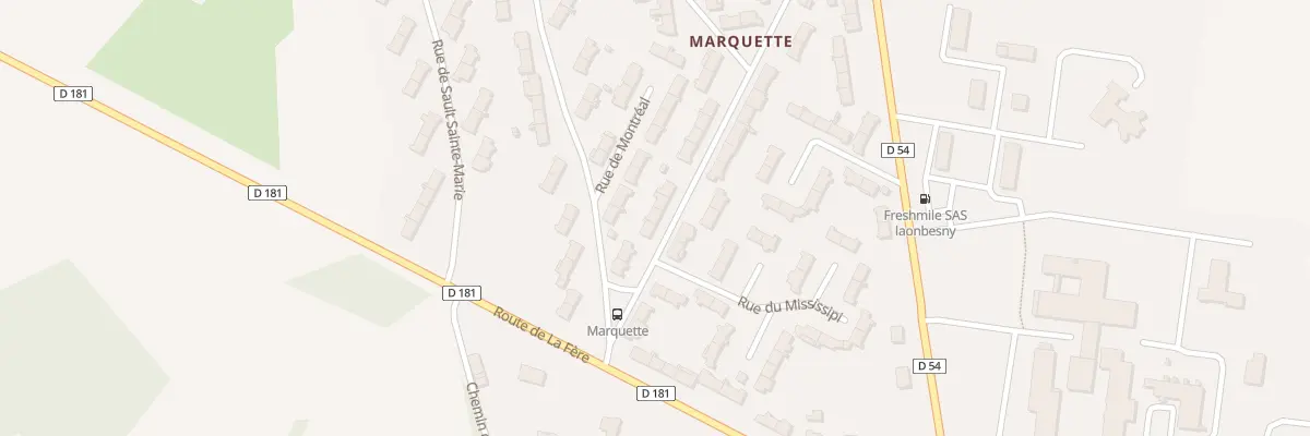 Plan du 3 Rue de la Nouvelle France à Laon