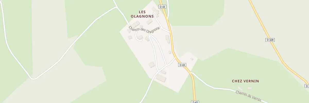 Plan du 5355 Les Olagnons à Lachaux