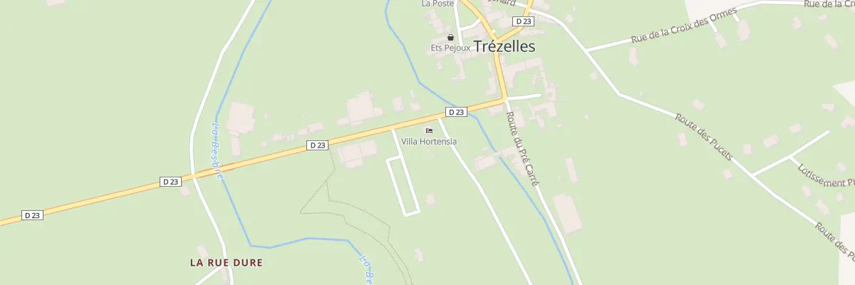 Plan du 7 Rue du Porche à Trézelles
