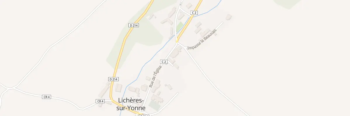 Plan du 3 Rue de l’Eglise à Lichères-sur-Yonne