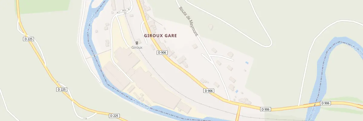 Plan du 5344 Giroux Gare à Olliergues