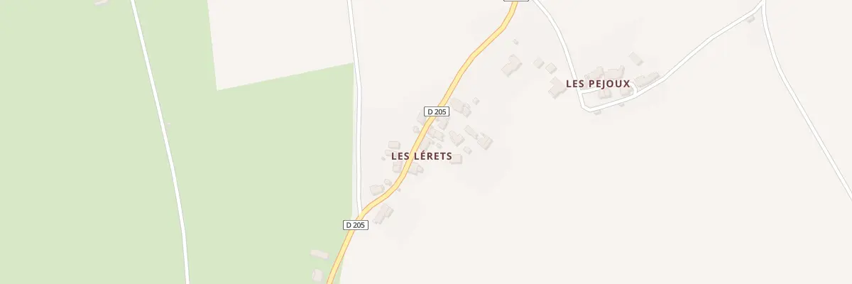 Plan du 5 Vge des Lerets à Chavroches