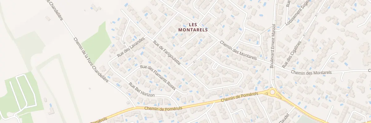 Plan du 14 Rue des Jardins d’Isis à Mèze