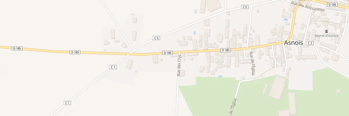 Plan du 2 Rue des Crys à Asnois