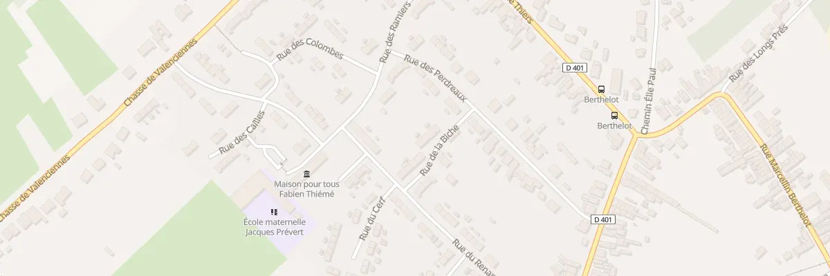 Plan du 9 Rue de la Biche Cte 4 Chasses à Onnaing