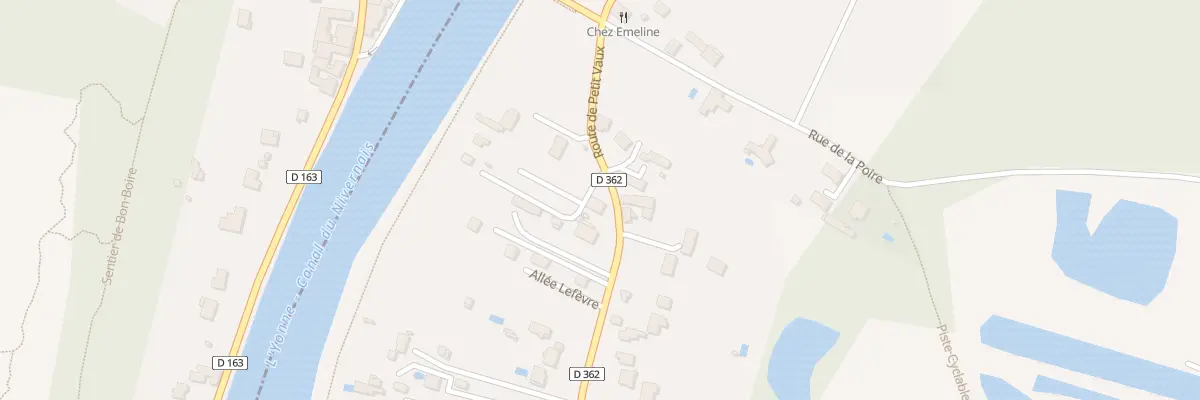 Plan du 57 Rte de Petit Vaux à Champs-sur-Yonne
