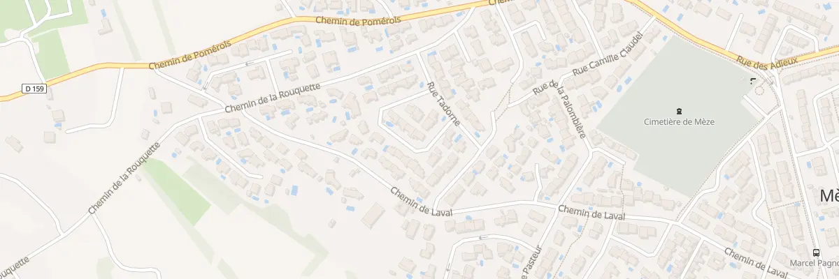 Plan du 11 Rue Simone Signoret à Mèze