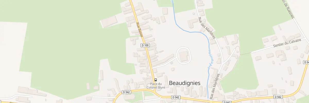 Plan du 14 Rue Basse à Beaudignies