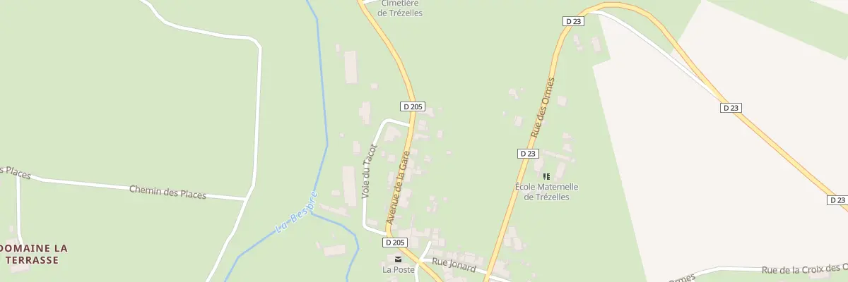Plan du 12 Av de la Gare à Trézelles