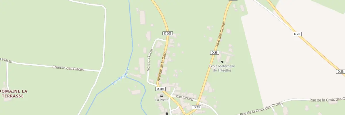 Plan du 8 Av de la Gare à Trézelles