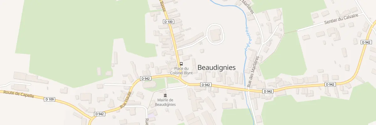 Plan du 2B Rue Basse à Beaudignies