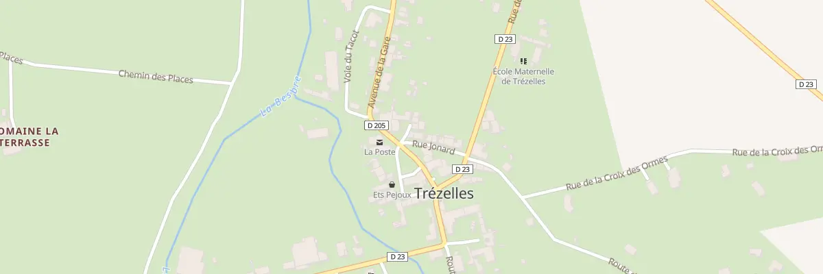 Plan du 1 Rue Jonard à Trézelles
