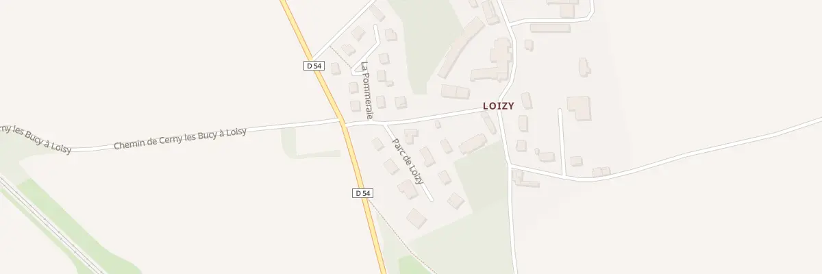 Plan du 1 Parc de Loizy à Besny-et-Loizy