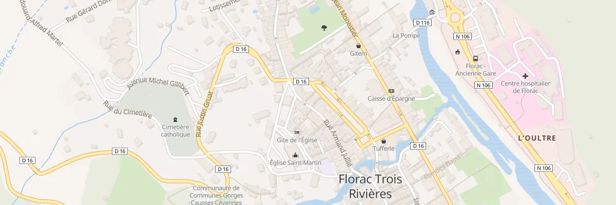 Plan du 38 Rue Armand Jullie à Florac Trois Rivières