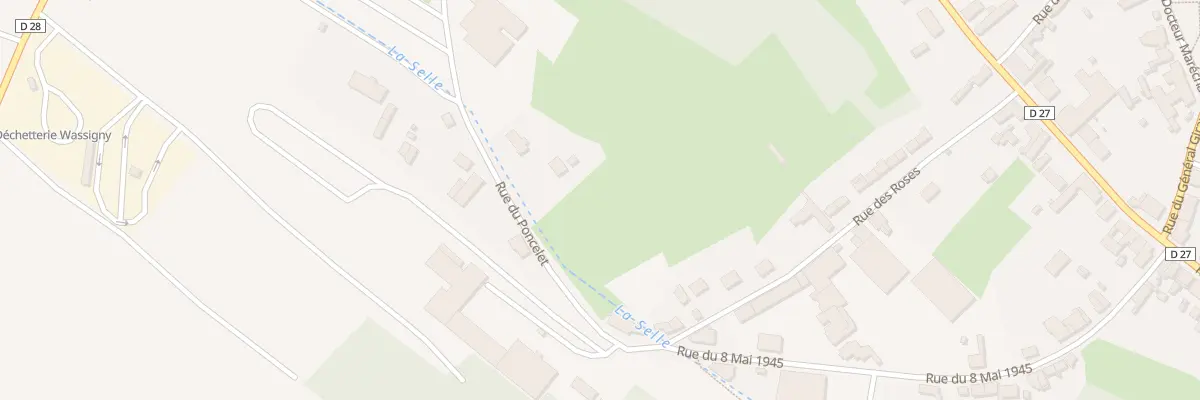 Plan du 2 Rue du Poncelet à Wassigny