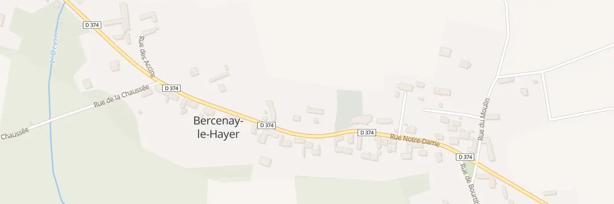 Plan du 18 Rue Notre Dame à Bercenay-le-Hayer