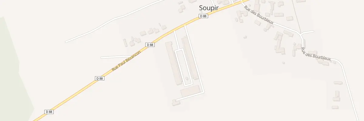 Plan du 8 Rue Paul Bezancon à Soupir