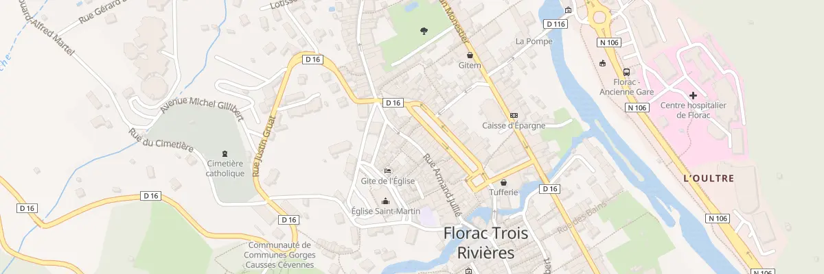 Plan du 36 Rue Armand Jullie à Florac Trois Rivières
