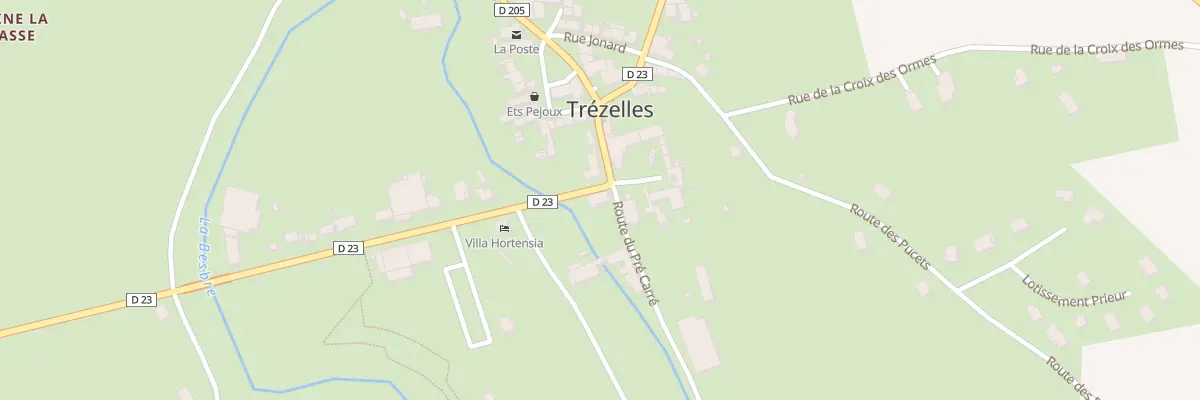 Plan du 5 Rue du Porche à Trézelles