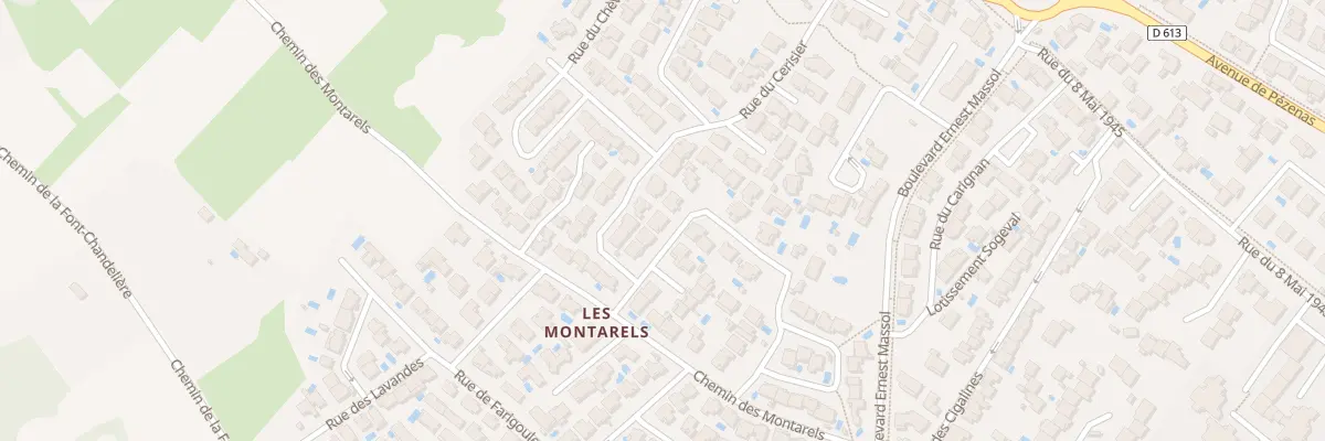 Plan du 21 Rue Charles Trenet à Mèze