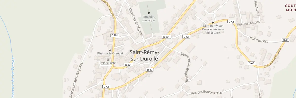 Plan du 10 Rue de l’Hôtel de Ville à Saint-Rémy-sur-Durolle