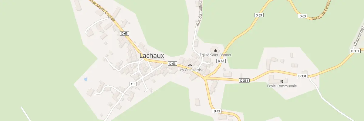 Plan du 5180 Lachaux à Lachaux