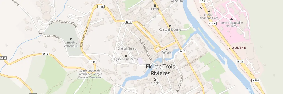 Plan du 11 Rue Armand Jullie à Florac Trois Rivières