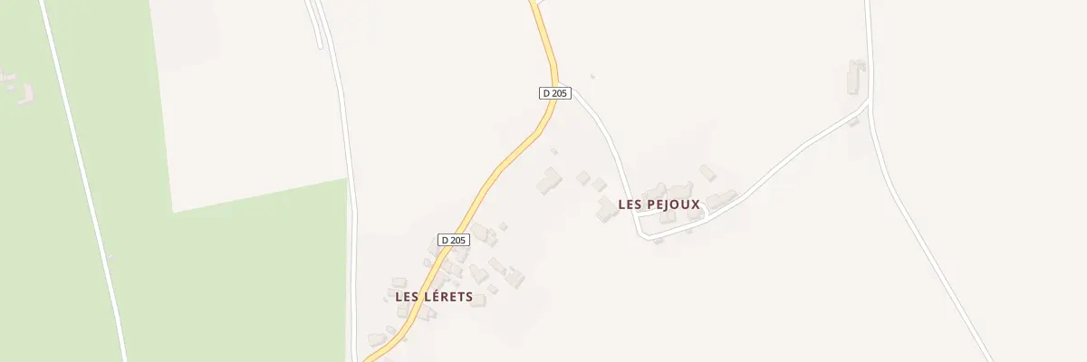 Plan du 2 Vge des Pejoux à Chavroches