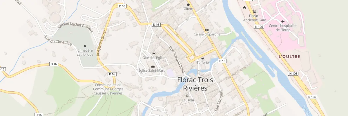 Plan du 9 Rue Armand Jullie à Florac Trois Rivières