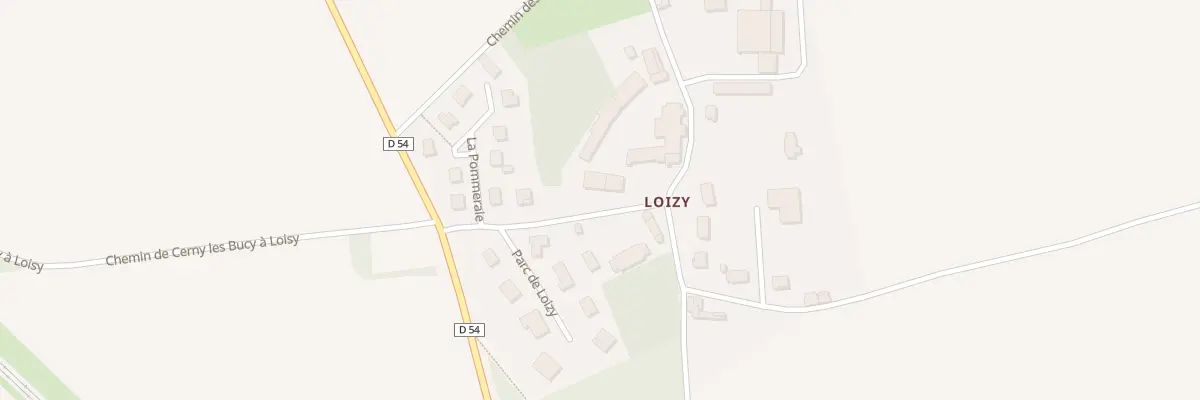 Plan du 16 Che du Parc à Besny-et-Loizy