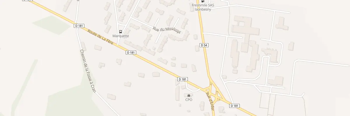 Plan du 16 Rte de la Fère à Laon