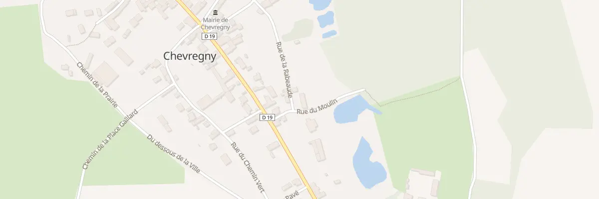 Plan du 2 Rue de la Rabeaude à Chevregny
