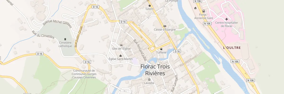 Plan du 12 Rue Armand Jullie à Florac Trois Rivières