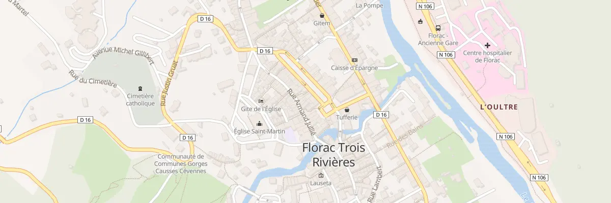 Plan du 14 Rue Armand Jullie à Florac Trois Rivières