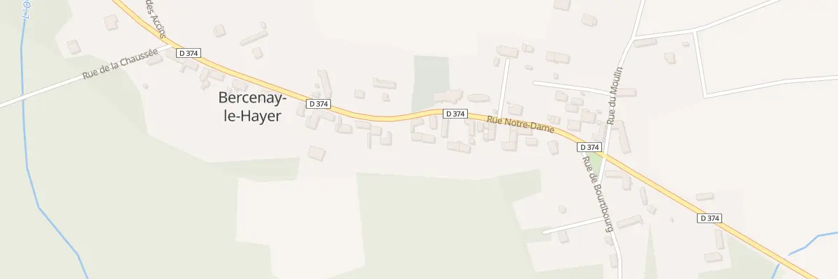 Plan du 21 Rue Notre Dame à Bercenay-le-Hayer