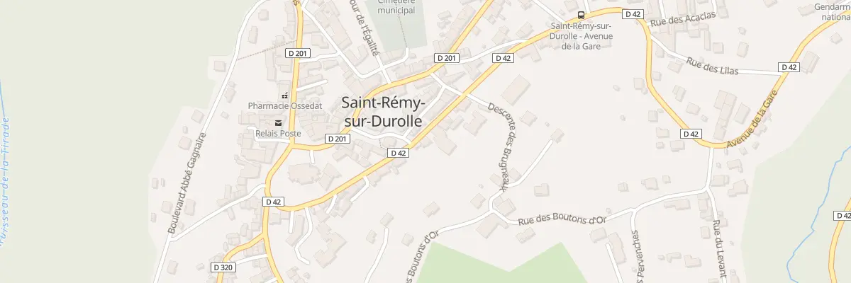 Plan du 24 Av Joseph Claussat à Saint-Rémy-sur-Durolle