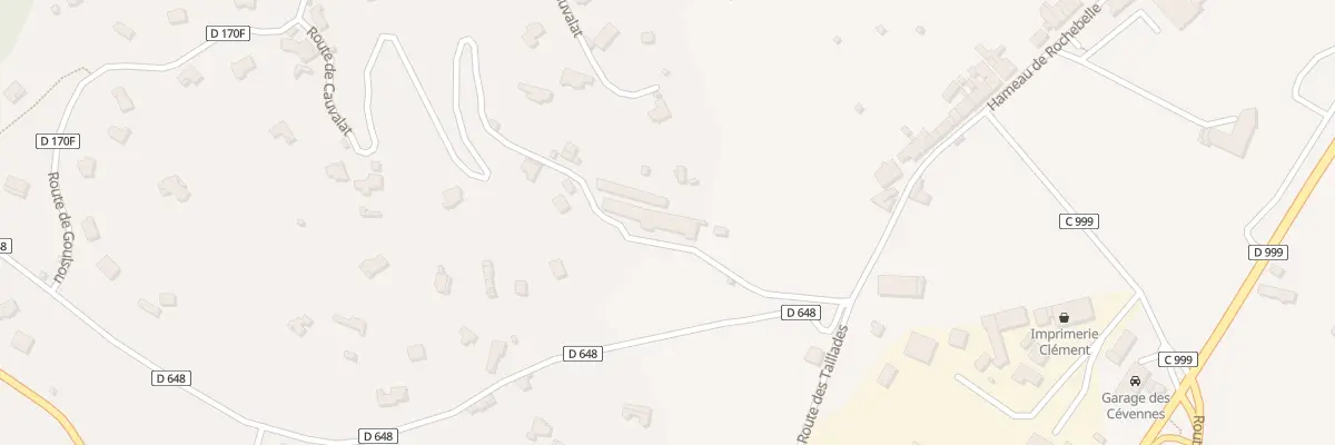 Plan du 5327 Cauvalat à Avèze