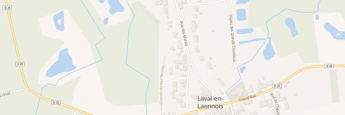 Plan du 1 Che du Tour de Ville à Laval-en-Laonnois