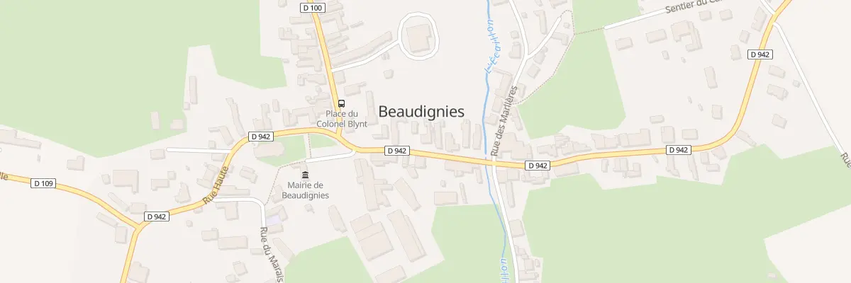 Plan du 3 Rue du Quesnoy à Beaudignies