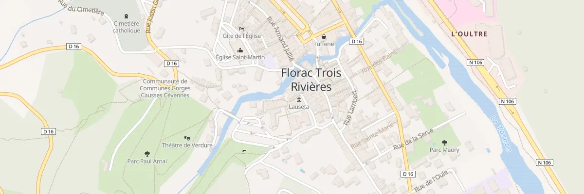 Plan du 2 Rue des Aires à Florac Trois Rivières