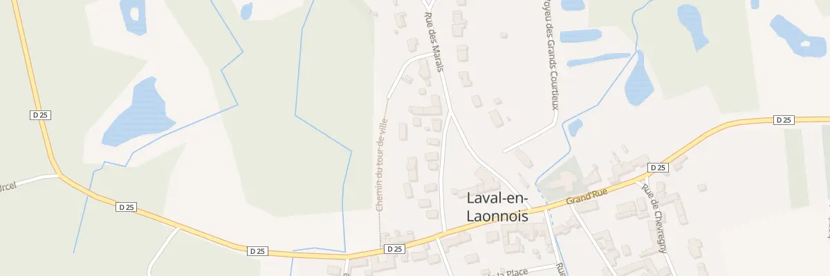 Plan du 9001F Rue des Marais à Laval-en-Laonnois
